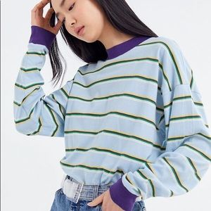 UO Carnaby Striped Crew-Neck Top